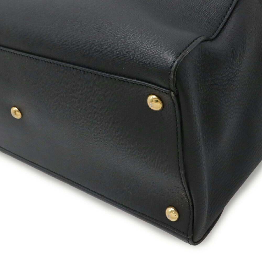 FENDI 2JOURS Handbag/Shoulder Bag, Leather, Black, 8BH250 - Picture 4 of 9